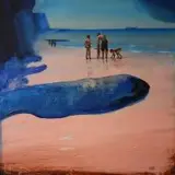 Piotr Betlej, Plaża 5, 2016, 2016, akryl, płótno