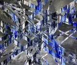 Magdalena Karwowska, Miasto 660, 2017, 2017, akryl, technika własna, płótno