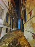 Dariusz Franciszek Różyc, La Rue, 2017, 2017, akryl, płyta