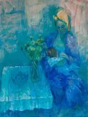 Maria Niekrasowa, Dmuchawce, 2016, 2016, olej, płótno