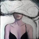 Karolina Wawrowska, Kiedy twoje niebo spada, 2017, 2017, akryl, płótno