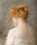 Kazimiera Dziekońska, Głowa kobiety, pastel, papier