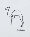 Wielbłąd by Pablo Picasso, litografia, papier, sold Jun 2017
