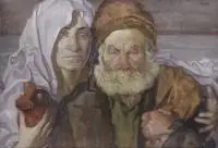 Artur Kolnik, Przemijanie, 1919 r., 1919, olej, płyta, 48
