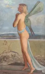 Wlastimil Hofman, Mała wróżka, 1929 r., 1929, olej, płótno