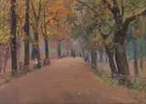 Soter Jaxa-Małachowski, Planty krakowskie, 1920 r.