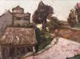 Włodzimierz Terlikowski, Pejzaż z zabudowaniami