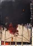 Ignacy Oboz, Black Blood z cyklu "Egzekucje", 2016, 2016, olej, alkid, płótno