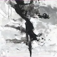 Physiology, 2016 by Alicja Domańska, 2016, akryl, płótno, sold May 2017