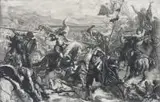 Ignacy Łopieński, Bitwa pod Warną wg Jana Matejki, akwaforta, papier, 31