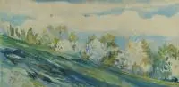Julian Fałat, Bystra, 1913 r., 1913, akwarela, papier