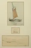 Stanisław Żurawski, Zestaw 3 szkiców - Łodzie