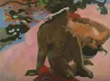 Paul Gauguin, Na plaży (Czy jesteś zazdrosna), litografia barwna, papier, 55
