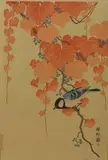Ohara Koson, Sikorka na gałęzi, Japonia, okres Showa (1926-1989), ok. 1930 r.