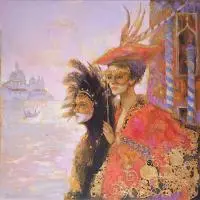 Olga Pelipas, Karnawał, 2016, 2016, akryl, płótno