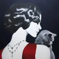 Karolina Fox, Lady Barbara and Dominic, 2016, 2016, akryl, płótno