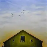 Dariusz Franciszek Różyc, Bez tytułu, z cyklu Oni czasem wracają, 2016, 2016, olej, płótno
