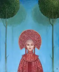 Malwina de Brade, Spacer, 2016, 2016, olej, płótno