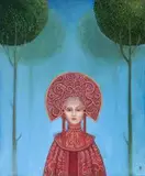 Malwina de Brade, Spacer, 2016, 2016, olej, płótno