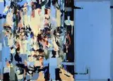 Paweł Czerwiński, Into the blue z cyklu Niebieski, 2016, 2016, akryl, olej, płótno