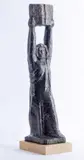 Adam Mickiewicz z Księgą Pielgrzymstwa Narodu Polskiego, odlew z brązu 2015 wg. gipsu z 1967 r. by Stanisław Horno-Popławski, brąz patynowany, sold Mar 2017