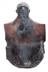 Tors by Adam Myjak, terakota barwiona, szkliwiona, sold Mar 2017