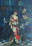 Katarzyna Orońska, Book-birds, 2015, 2015, akryl, płótno