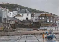 Michał Janicki, Low Tide Port Isaac, 2017, 2017, akryl, deska