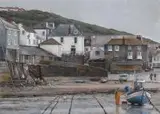 Michał Janicki, Low Tide Port Isaac, 2017, 2017, akryl, deska