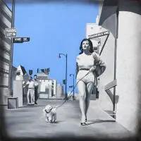 Karolina Fox, I Love L.A., 2017, 2017, akryl, płótno