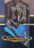 Karol Formela, Refleksja Narcyza, 2015, 2015, akryl, płótno