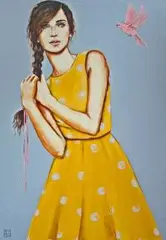 Renata Magda, Ciche rozmowy, 2016, 2016, akryl, płótno