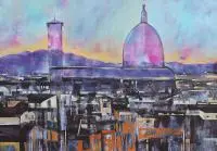 Florencja, 2016 by Piotr Przybyła, 2016, olej, akryl, płótno, sold Mar 2017