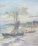 Eugeniusz Dzierżencki, Łódki na plaży