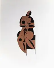 Henryk Berlewi, Akt, 1922 r., 1922, litografia, papier