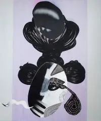 Ivo Nikić, Suknia, 2013, 2013, akryl, płótno