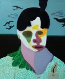 Badacz, 2016 by Krzysztof Piętka, 2016, olej, płótno, sold Feb 2017