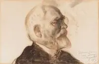 Leon Wyczółkowski, Portret Władysława Marcinkowskiego, 1933 r., 1933, pastel, papier
