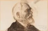 Leon Wyczółkowski, Portret Władysława Marcinkowskiego, 1933 r., 1933, pastel, papier
