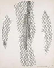 Janusz Orbitowski, Bez tytułu, 1991 r., 1991, tusz, papier