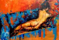Łukasz Jankiewicz, Akt 2, 2016, 2016, olej, płótno