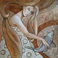 Joanna Misztal, Refleksja, 2016, 2016, technika mieszana, płótno