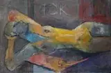 Jarosław Derwisz, Akt leżący, 2016, 2016, olej, płótno