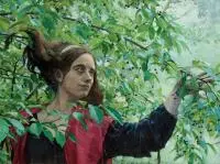 Maria Danielak, Listki, 2016, 2016, olej, płótno