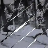 Barbara Kowalczyk, Marta, z cyklu Modelki w pracowni, 2016, 2016, transfer akrylowy, technika mieszana - własna, fragmenty lustra
