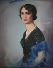 Józef Kidoń, Portret kobiety, 1938 r., 1938, olej, płótno