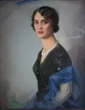 Józef Kidoń, Portret kobiety, 1938 r., 1938, olej, płótno
