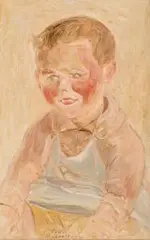 Tadeusz Makowski, Chłopiec w fartuszku (Petit garçon), ok. 1920 r., 1920, olej, płótno