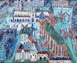 Kraków, 2016 r. by Edward Dwurnik, 2016, akryl, płótno, sold Nov 2016