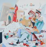 Filip Gruszczyński, Teuthida Hybrid, 2016, 2016, olej, płótno